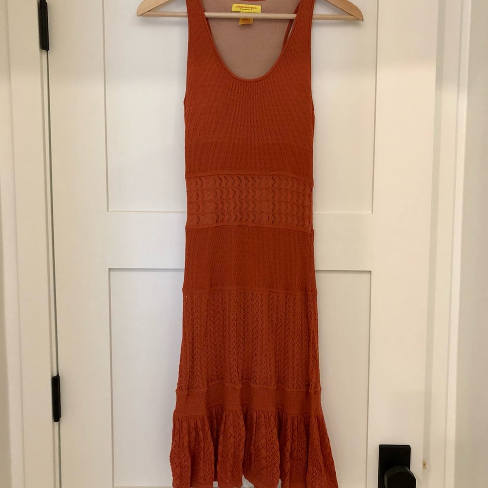 Cathrine Malandrino Orange Knit Dress. Size S/P